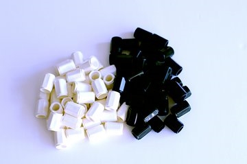 Black and white Pegs - 80 stk.